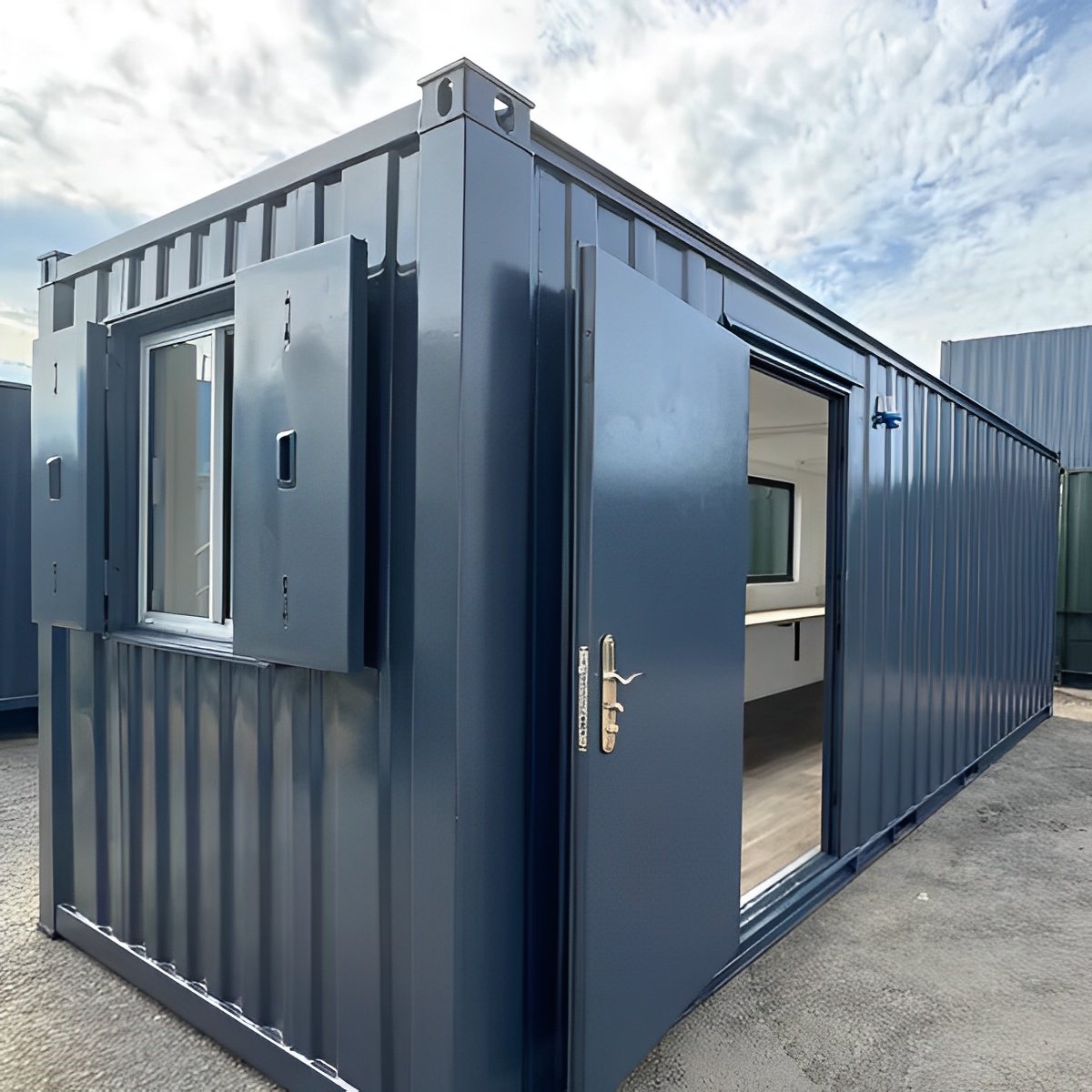21ft x 8ft Custom Cabin Office / Canteen | Picture Windows | Portable Building - Image 3